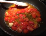Une image de l'étape 6 de Pasta al pomodoro 🇮🇹 pâtes à la sauce tomate fraîche.