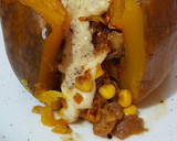 Foto del paso 13 de la receta: Calabaza rellena vegetariana rica y fácil