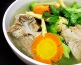 Hình bước làm 3 của món Canh Bông Cải Nấu Sườn