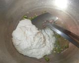 A picture of step 3 of Samak Rice Spongy balls.