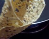 A picture of step 5 of Papad cone chaat.