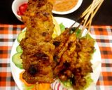 A picture of step 9 of Chicken Satay with Peanut Sauce.