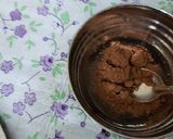 A picture of step 4 of Chocolate Premix Choco chips chocolate Ganache Stuffed muffins.