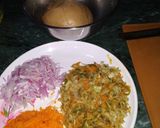 A picture of step 2 of Lachha Paratha Egg Roll.