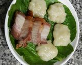 Hình bước làm 5 của món Bánh dầy kẹp chả 10p