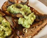 A picture of step 3 of Avocado & Mushrooms on Toast.