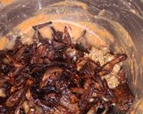 A picture of step 4 of Hyderabadi Bagara Baingan.