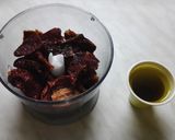 Foto del passaggio 1 della ricetta Tortiglioni di farro con pesto alla siciliana