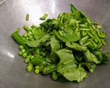 A picture of step 2 of Green veggies chips.