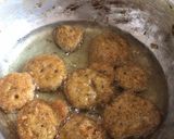 A picture of step 1 of Dahi bhalye.