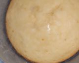 A picture of step 4 of Eggless Doll cake pineappple flavour.