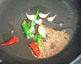 A picture of step 1 of Methi bhaji.