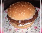 A picture of step 2 of Double patty Chapli burger.