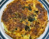 Une image de l'étape 6 de Quiche sans pâte garniture épinards, champignons, lardons, oignons.