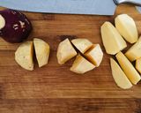 Hình bước làm 1 của món Khoai lang nướng hương nấm truffle