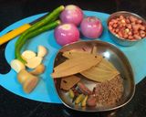 A picture of step 2 of Manipuri style Khichadi.