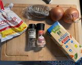 Foto del paso 1 de la receta: Filetes de seitán en salsa de cebolla y bebida de Almendras