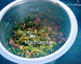 A picture of step 5 of Palak Veggies and Urad dal Bodi Tarkari.