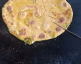 A picture of step 9 of Rangeen stuff pooran poli.