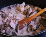 Pulykamellfilé Stroganoff módra recept fázis 4 fotója