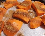 Foto del paso 1 de la receta: Tarta corona de calabaza y espinaca, entrada fiambre en hojaldre