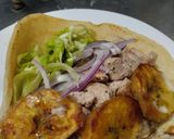Foto del paso 19 de la receta: Wrap🥬de berenjena🍆bbq, cerdo🍖y salsa🧆mayo mostaza🌮🌯🥙