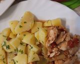 Germán tradicional schinken 🧄🍅(csirkemell bazsalikomosan friss paradicsomos) recept fázis 8 fotója