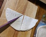 A picture of step 2 of Homemade crispy tortilla wrap dippers.