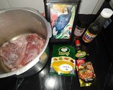 Foto del paso 1 de la receta: 🍖Carne desmechada y 🥒pepinos agridulces