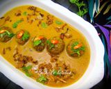 A picture of step 8 of Falafel Kadhi (Falafel in Yoghurt Gravy - Fusion Style).