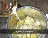 A picture of step 1 of Banana &Apple smothie.