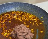 Gambar langkah 3 resipi Sweet Potato Mashed with Chilli Beef.