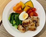 รูปขั้นตอนการทำที่ 4 ของ ข้าวกล้องอกไก่ย่าง และผักต้ม