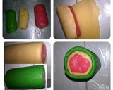 Foto langkah ke 4 dari resep Watermelon Cookies (kuker Semangka), 3 bahan, no mixer #Pr_kueKering.