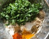A picture of step 1 of Methi leaves 🍃 Thepla.