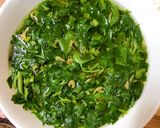 Hình bước làm 2 của món Khoai lang nấu moi/tép/tôm nhỏ