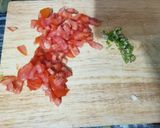 A picture of step 1 of Mango salad.