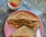 Foto langkah ke 5 dari resep Sandwich Gandum Diet.