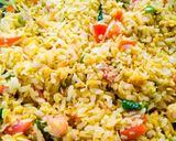 A picture of step 5 of Poha (Tomato Poha).
