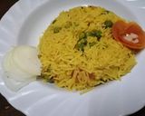 A picture of step 8 of Peas pilao(my mum style)#themechallenge.
