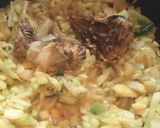 A picture of step 3 of Fish Head dry curry.