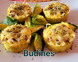 Foto del paso 9 de la receta: Budines de pan y calabacín con pasas