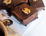 Foto del paso 5 de la receta: Brownies con ganache, veganos, sin azúcar y sin harina 🖤