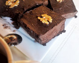 Foto del paso 5 de la receta: Brownies con ganache, veganos, sin azúcar y sin harina 🖤