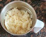 A picture of step 1 of Leftover rice pancakes.