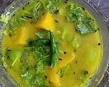 কুমড়ো,ঝিঙে সহ ভাজা মুগ ডাল (kumro jhinge saho bhaja moog dal recipe in Bengali) রেসিপি ধাপ - 3 ছবি