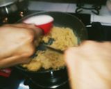 A picture of step 3 of Moong Dal Halwa.