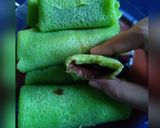 Foto langkah ke 7 dari resep Dadar Gulung Ijo Pisang Coklat.