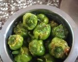 કેપ્સિકમ મરચાં નું ભરેલું શાક (Stuffed Capsicum Marcha Shak Recipe In Gujarati) રેસીપી સ્ટેપ3ફોટો