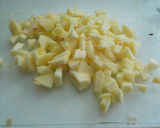 Foto del paso 4 de la receta: Crema de manzana y verdura espolvoreada con jamón serrano